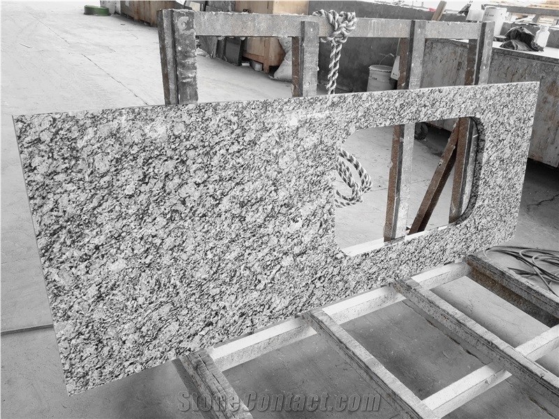 Natural Stone Spray White Granite Big Slab And Tile