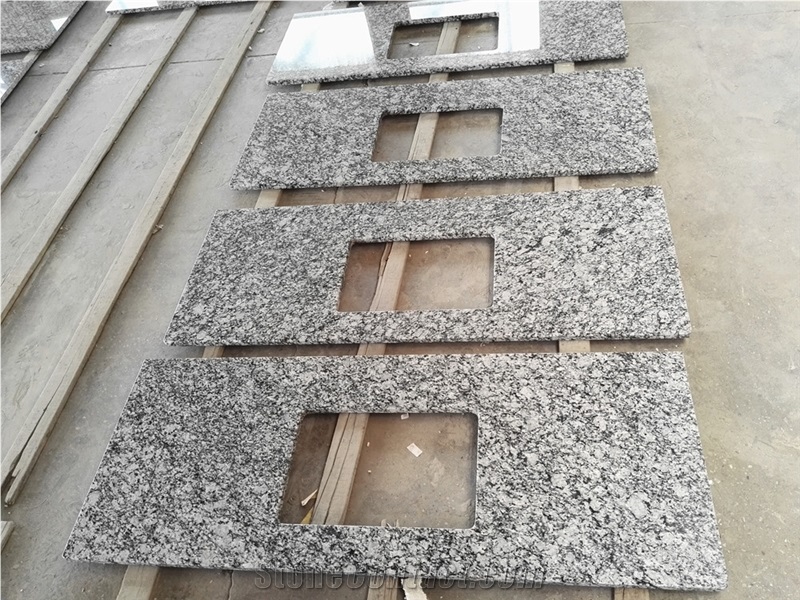Natural Stone Spray White Granite Big Slab And Tile