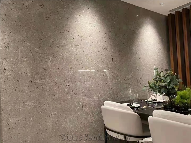 Ornament On Sale Polished Anilox Grey Marble Big Slab