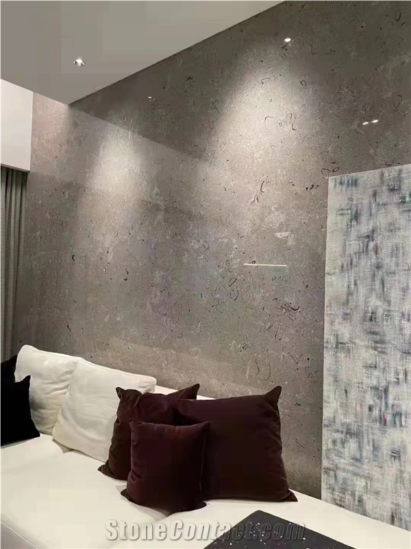 Ornament On Sale Polished Anilox Grey Marble Big Slab