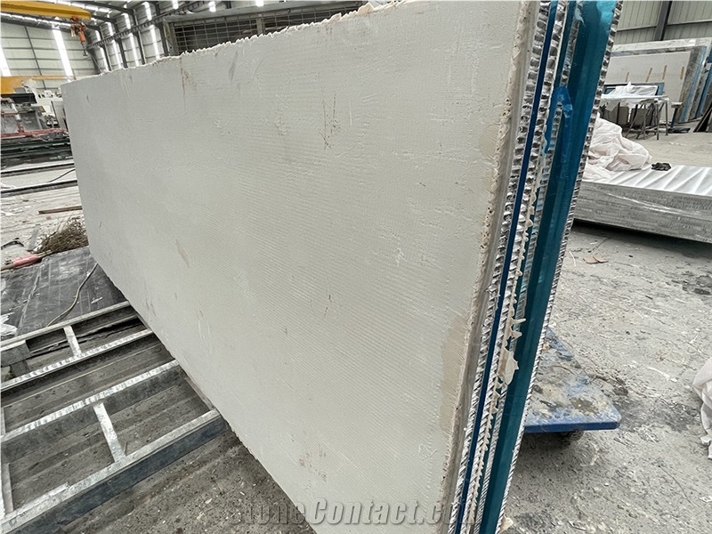 Beige Travertine Honeycomb Stone Panels Wall Tile