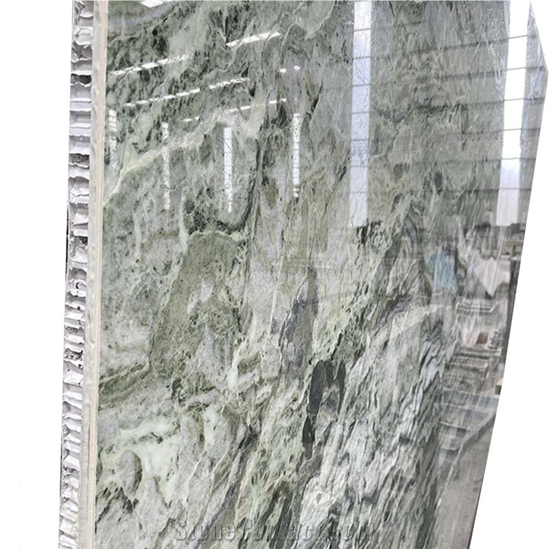 Honeycomb Marble Panel  Verde Kamaleo Marble Composite Tile