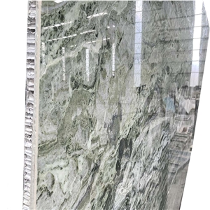 Honeycomb Marble Panel  Verde Kamaleo Marble Composite Tile