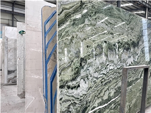 Honeycomb Marble Panel  Verde Kamaleo Marble Composite Tile