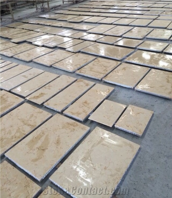 Honeycomb Stone Panels Beige Marble Composite Panel