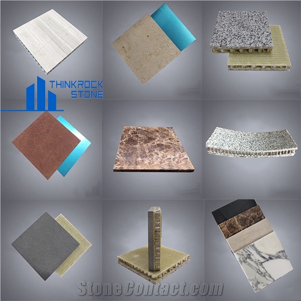 Marble Laminated With Honeycomb Panel Composite Marble Tile