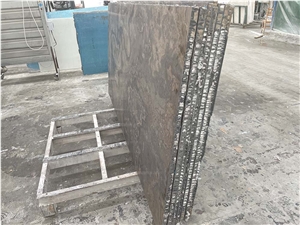 Wooden Marble Honeycomb Backed Stone Slab Wall Panels