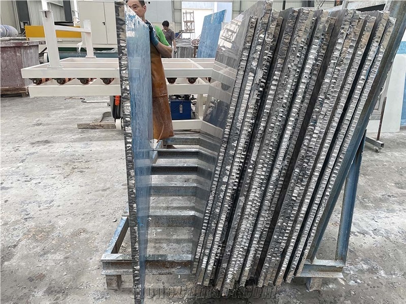 Wooden Marble Honeycomb Backed Stone Slab Wall Panels