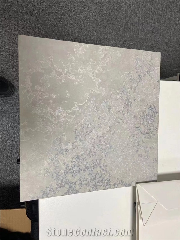 China Popular Silver Grey Quartz Cement Concrete Finish