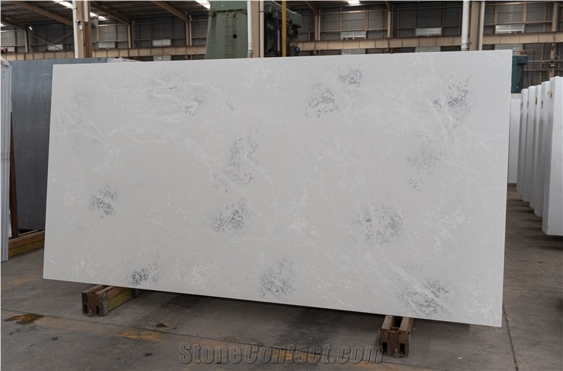 WHITE QUARTZ WITH CEMENT Concrete Finish