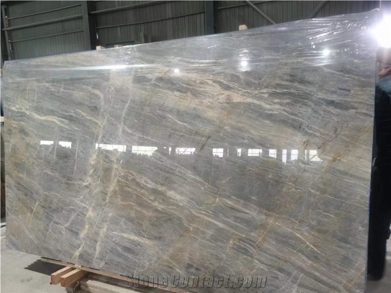 Blue Ice Marble Slab Polished