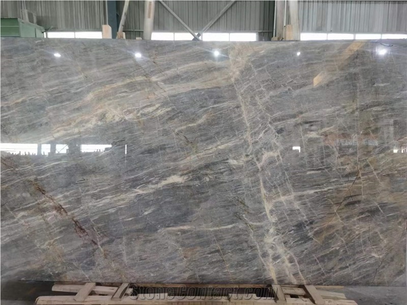 Blue Ice Marble Slab Polished