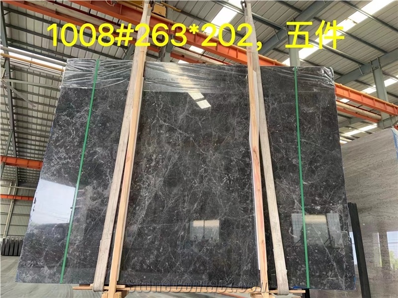 Cheap Hermes Ash Marble Slab Polish In Big Stock