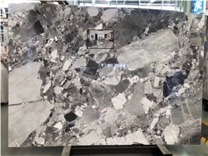 China Pandora Grey Marble Slab Polish Interior Wall