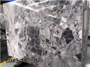 China Pandora Grey Marble Slab Polish Interior Wall