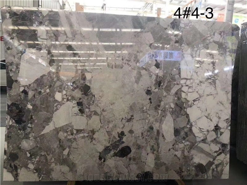 China Pandora Grey Marble Slab Polish Interior Wall