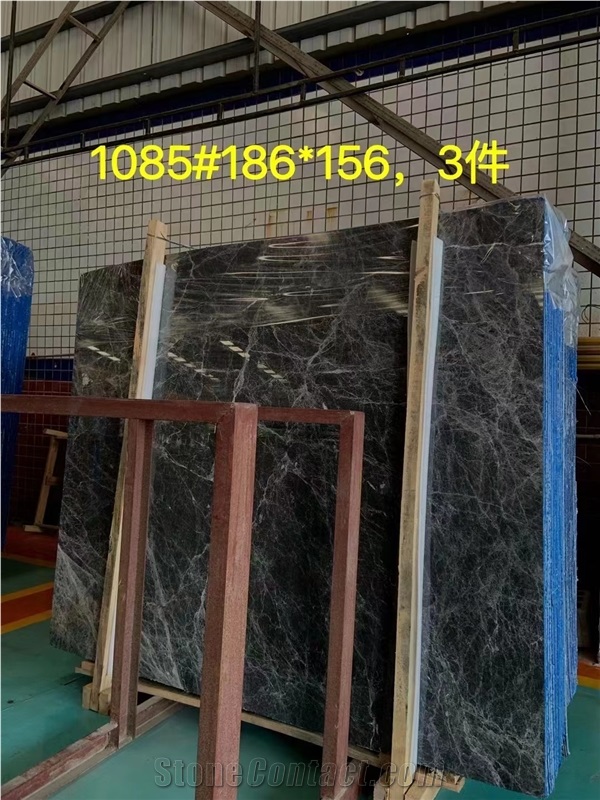 Good Quality Hermes Grey Marble Slab In Large Stocks