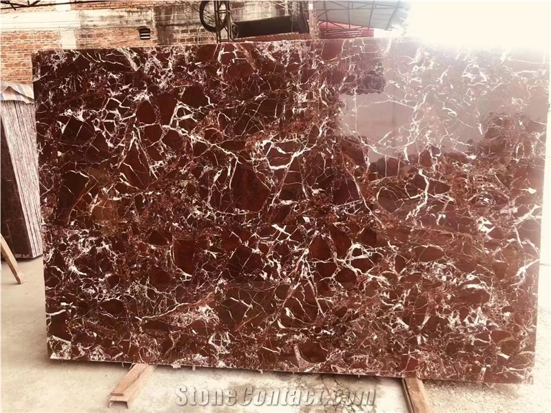 Italy Good Quality Rosso Levanto Marble Slab Polish