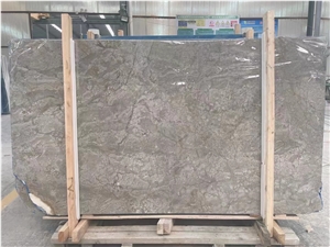 Ocean Grey Marble Slab Polish Wall Floor Interior