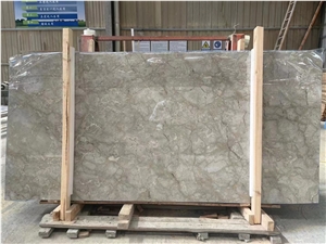Ocean Grey Marble Slab Polish Wall Floor Interior