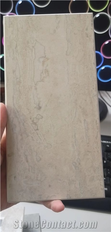 9 Mm Thickness Travertine Beige Sintered Stone For Exteral