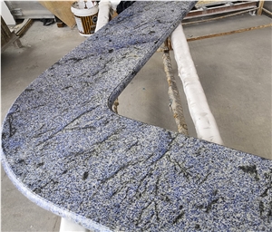 Azul Bahia Granite Backed Aluminum Honeycomb Bar Top