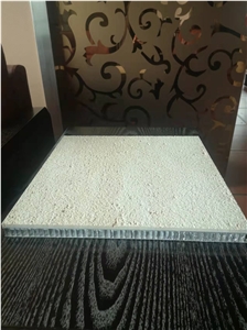Beige Limestone Laminated Aluminum Honeycomb Stone Panel