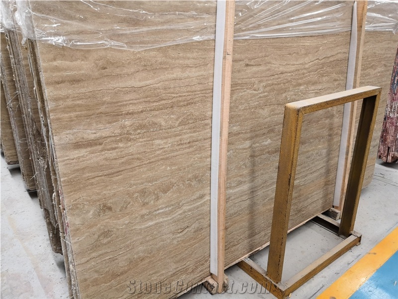 Beige Travertine  Laminated Aluminum Honeycomb Stone Panel