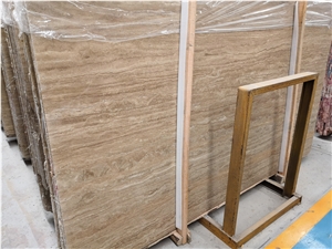 Beige Travertine  Laminated Aluminum Honeycomb Stone Panel