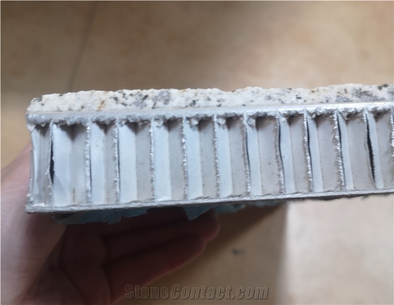Lightweight Shandong Rust Granite Honeycomb Backed Stone Panels