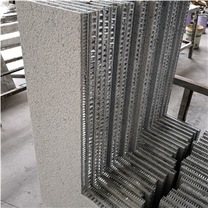 Lightweight Travertine Veneer Aluminum Honeycomb Backed Stone Panel
