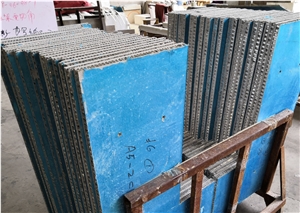 Lightweight Travertine Veneer Aluminum Honeycomb Backed Stone Panel