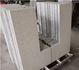 Lightweight Travertine Veneer Aluminum Honeycomb Backed Stone Panel