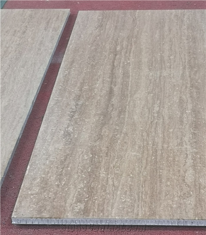 Noche Travertine Honeycomb  Panel For Outdoor Wall Tiles