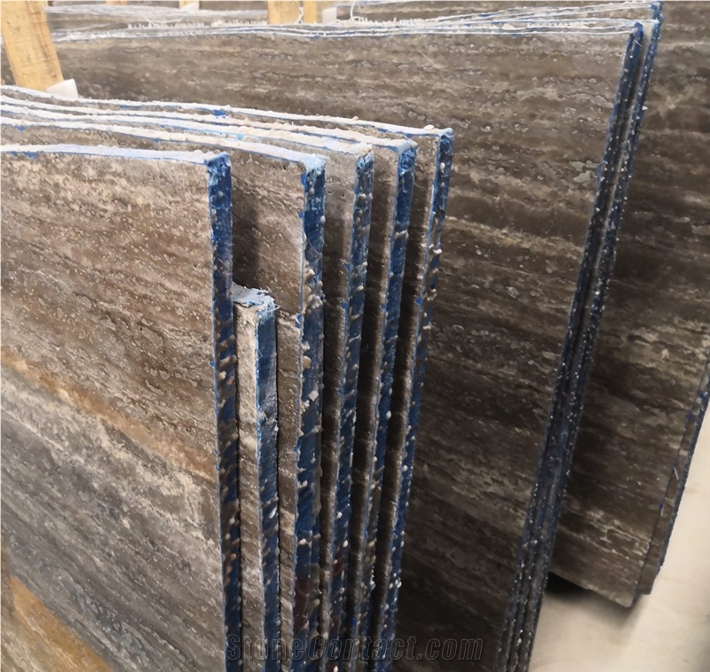 Silver Travertine Lightweight Stone Panel For Extenal Wall