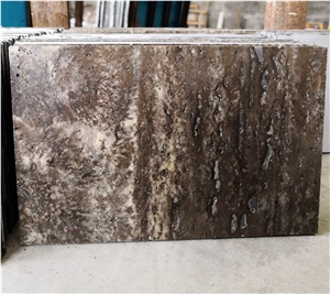 Silver Travertine Lightweight Stone Panel For Extenal Wall