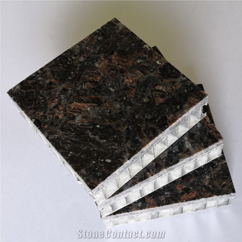 Tan Brown Granite Backed Aluminum Honeycomb Wall Panel