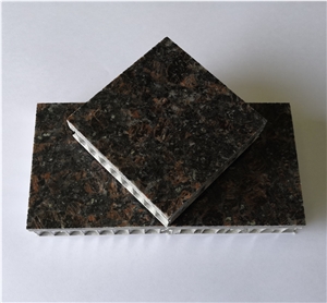 Tan Brown Granite Backed Aluminum Honeycomb Wall Panel