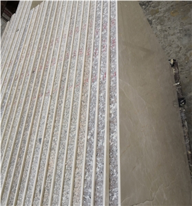 Thin Beige Marble Laminated With Granite Used For Interior Floor