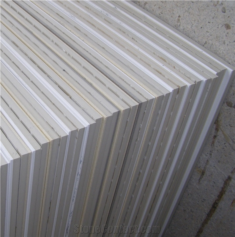 White Marble Laminated With Ceramic Used For External Wall
