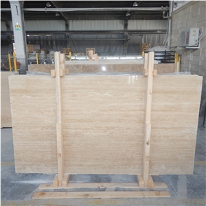 Denizli Travertine Vein Cut Slabs, Tiles