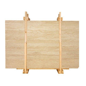 Denizli Travertine Vein Cut Slabs, Tiles