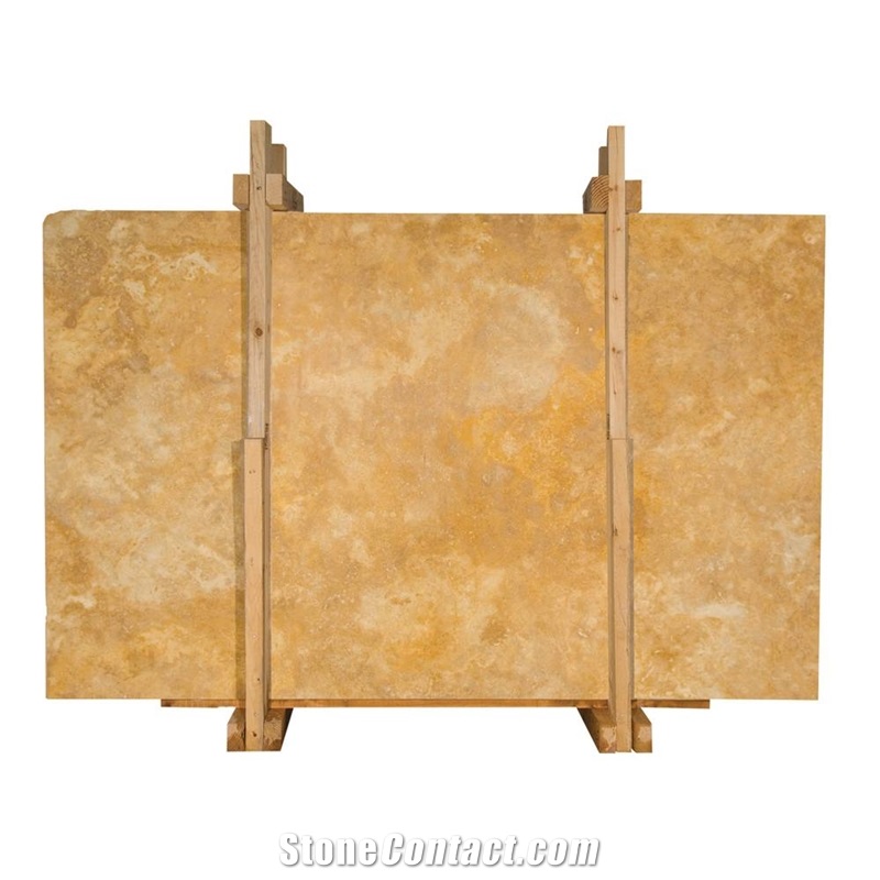 Denizli Yellow Travertine Cross Cut