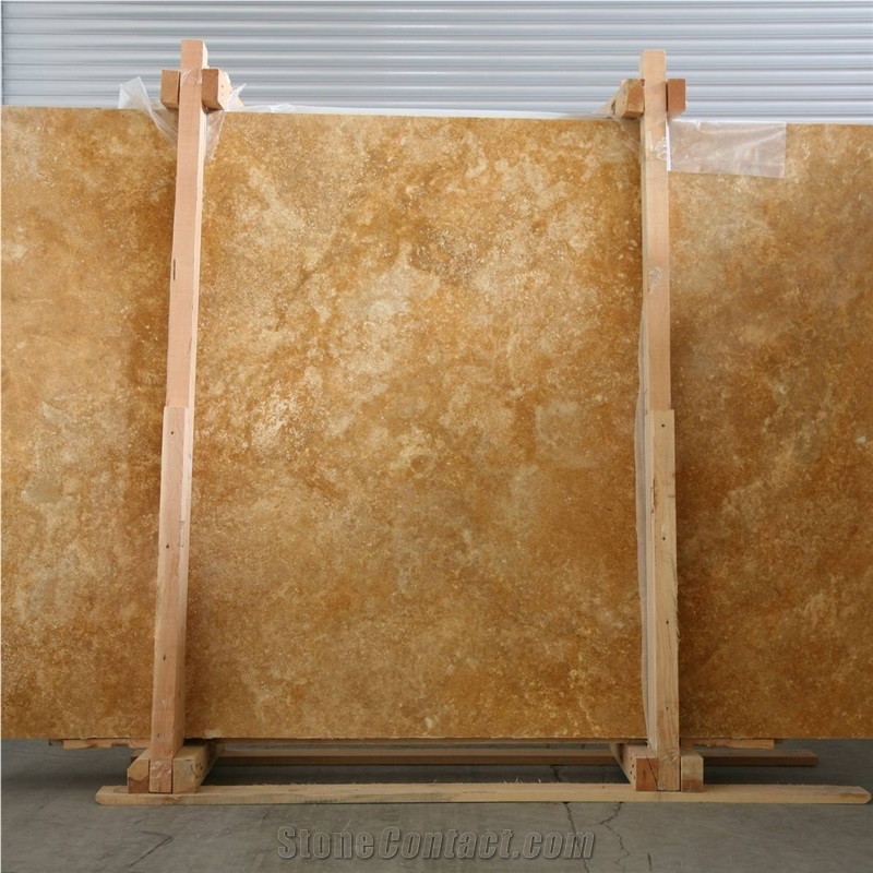 Denizli Yellow Travertine Cross Cut