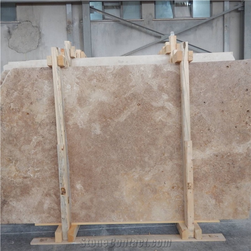 Walnut Travertine Cross Cut Slabs, Tiles