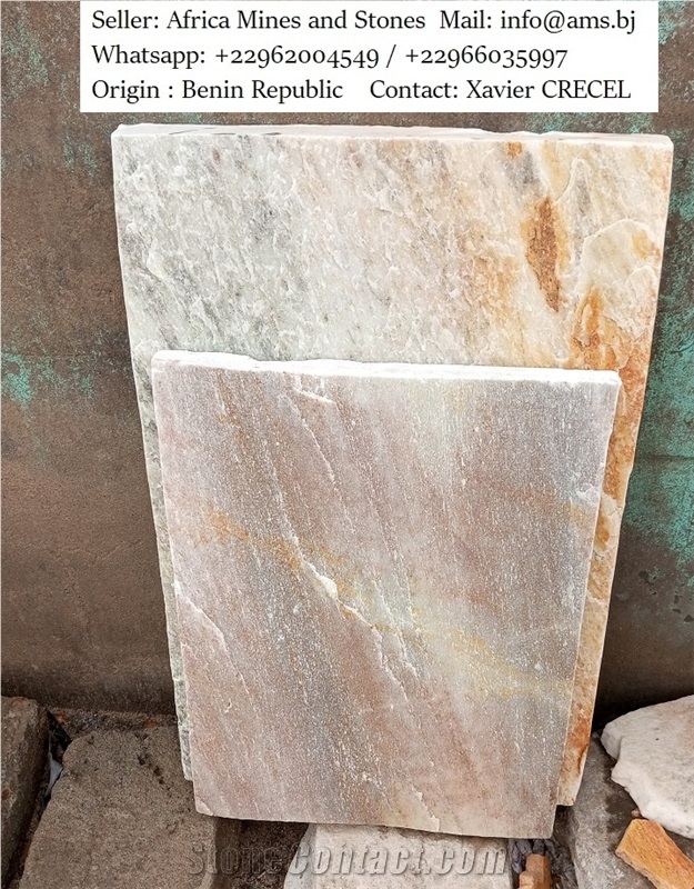 Beige-Pink Quartzite Tiles
