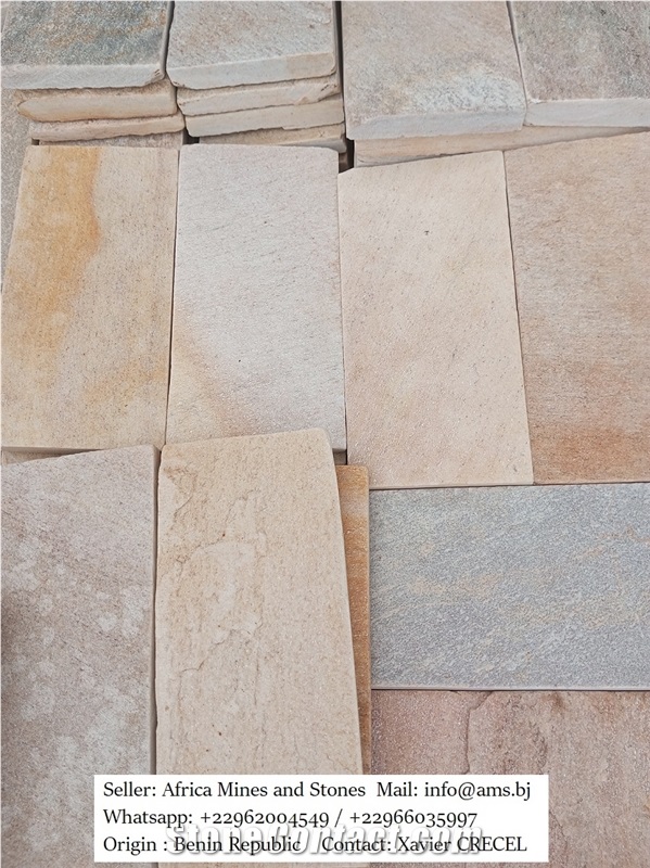 Beige-Pink Quartzite Tiles