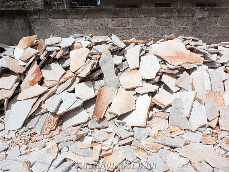Crazy Quartzite Flagstone Paver, Walkway Pavers