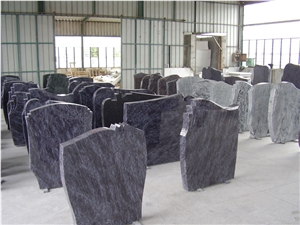 Head Stone - Vizag Blue Granite Tombstone