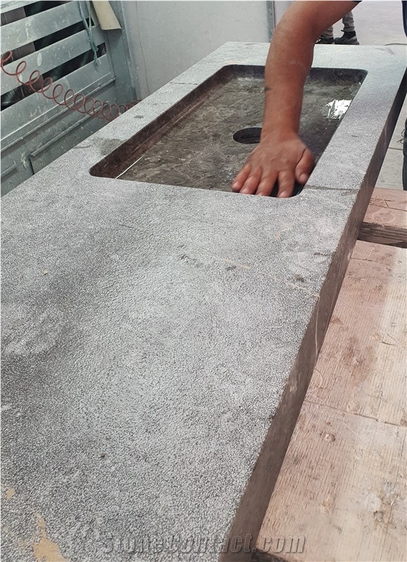 Grigio Bottarga Marble Kitchen Countertop